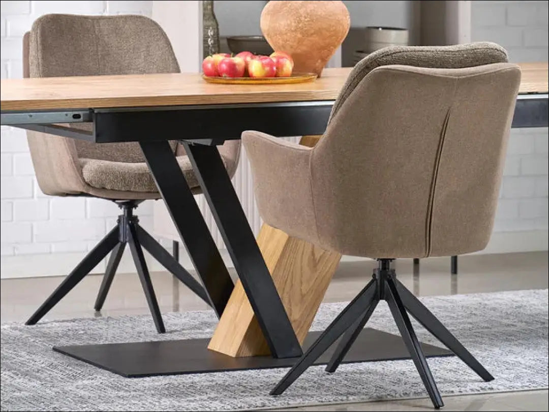 Pasukama kėdė LR002 - €103 Save 20% 100-200, __label:Pristatymas 5-14 d.d., color-ruda, kedes-valgomojo,