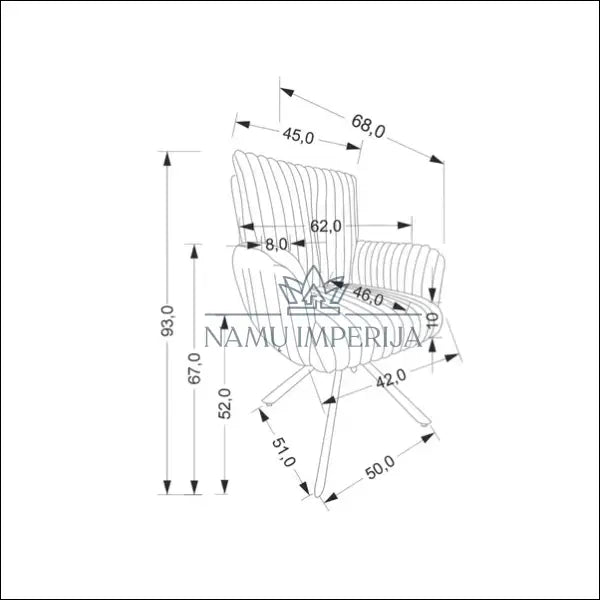 Pasukama kėdė LR004 - 100-200, __label:Pristatymas 5-14 d.d., color-kremas, color-pilka, kedes-valgomojo €100 to €200