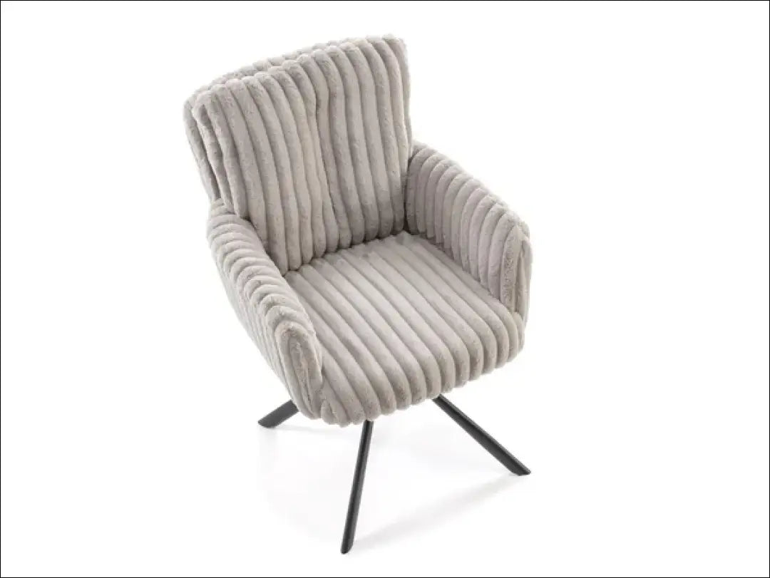 Pasukama kėdė LR004 - 100-200, __label:Pristatymas 5-14 d.d., color-kremas, color-pilka, kedes-valgomojo €100 to €200