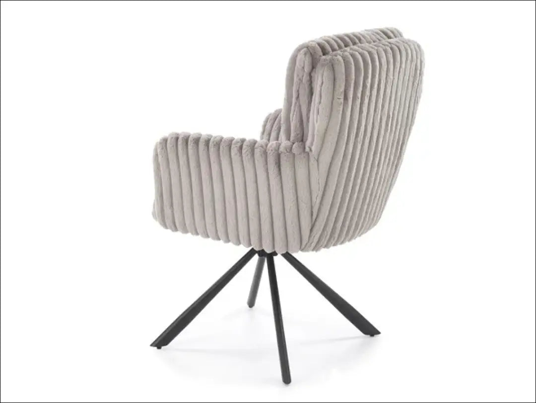 Pasukama kėdė LR004 - 100-200, __label:Pristatymas 5-14 d.d., color-kremas, color-pilka, kedes-valgomojo €100 to €200