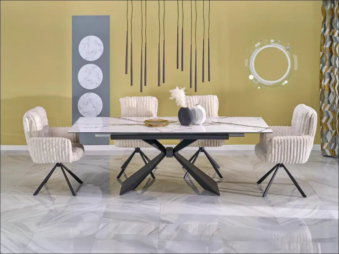 Pasukama kėdė LR004 - 100-200, __label:Pristatymas 5-14 d.d., color-kremas, color-pilka, kedes-valgomojo €100 to €200