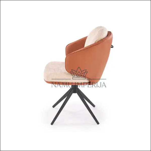 Pasukama kėdė LR012 - €120 Save 20% 100-200, __label:Pristatymas 5-14 d.d., color-ruda, color-smelio, kedes-valgomojo