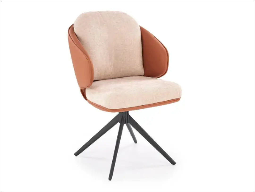 Pasukama kėdė LR012 - €120 Save 20% 100-200, __label:Pristatymas 5-14 d.d., color-ruda, color-smelio, kedes-valgomojo
