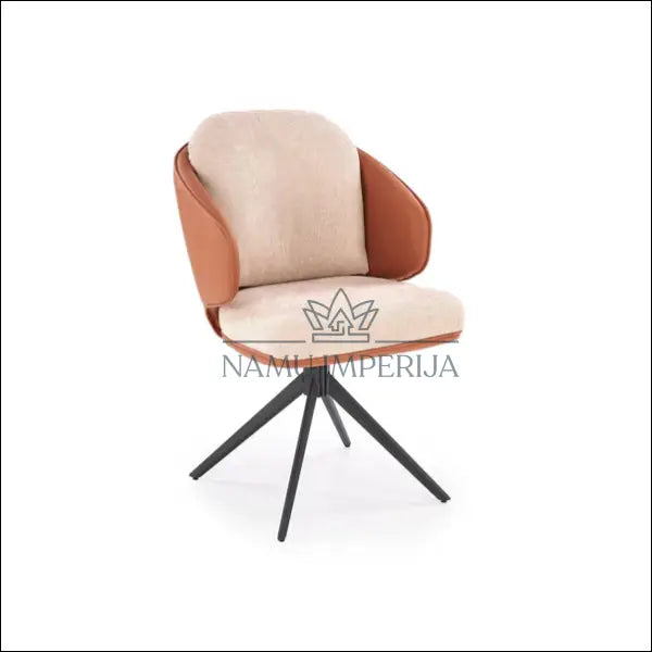 Pasukama kėdė LR012 - €120 Save 20% 100-200, __label:Pristatymas 5-14 d.d., color-ruda, color-smelio, kedes-valgomojo