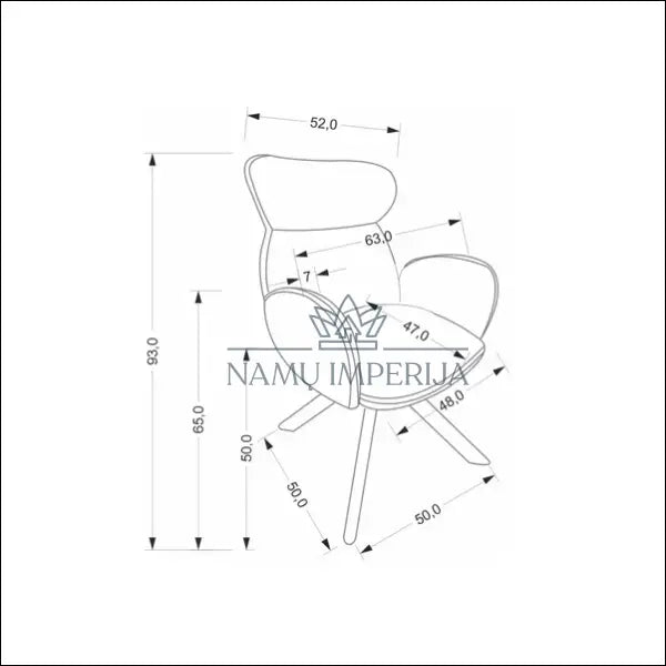 Pasukama kėdė LR013 - €123 Save 20% 100-200, __label:Pristatymas 5-14 d.d., color-smelio, kedes-valgomojo,