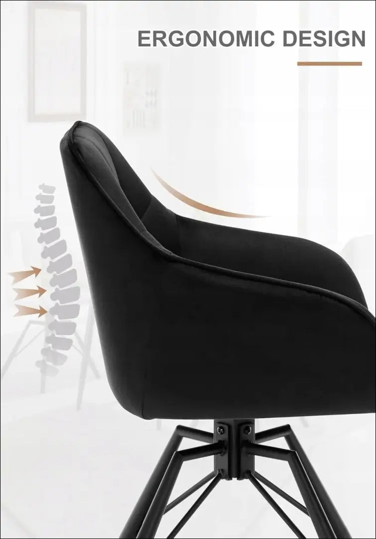 Pasukama kėdė VI1057 - €102 Save 50% 100-200, __label:Pristatymas 1-2 d.d., color-juoda, kedes-valgomojo,