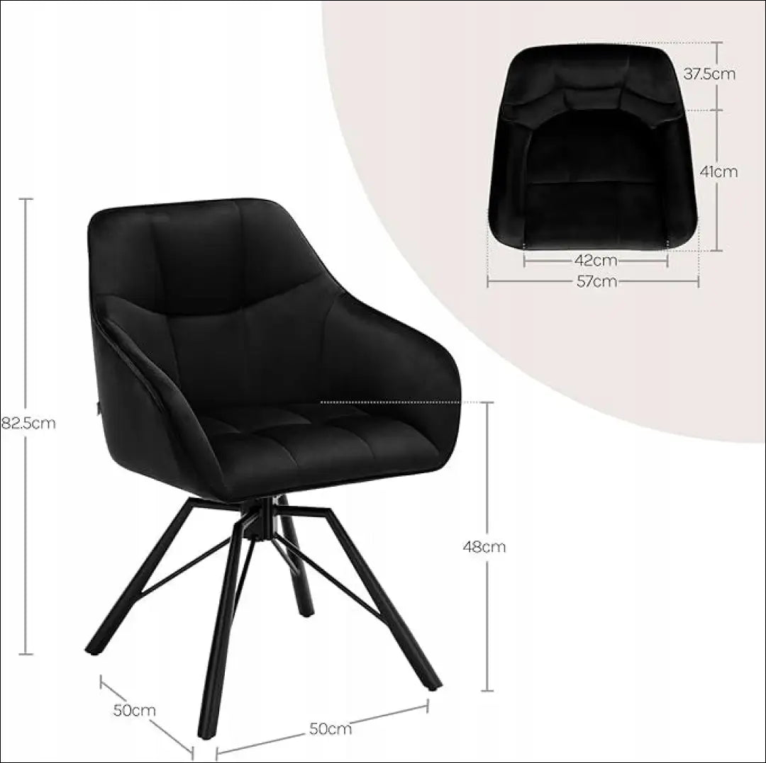 Pasukama kėdė VI1057 - €102 Save 50% 100-200, __label:Pristatymas 1-2 d.d., color-juoda, kedes-valgomojo,