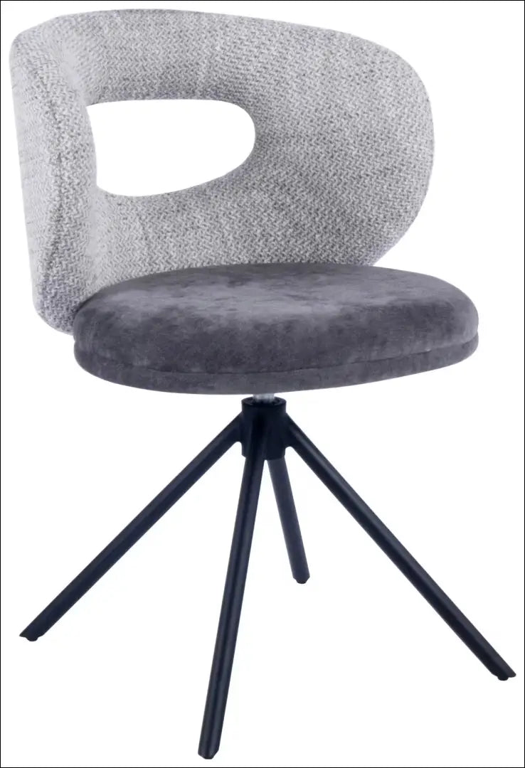 Pasukama kėdė VI1275 - €64 Save 50% 50-100, __label:Pristatymas 1-2 d.d., color-juoda, color-pilka, kedes-valgomojo €50