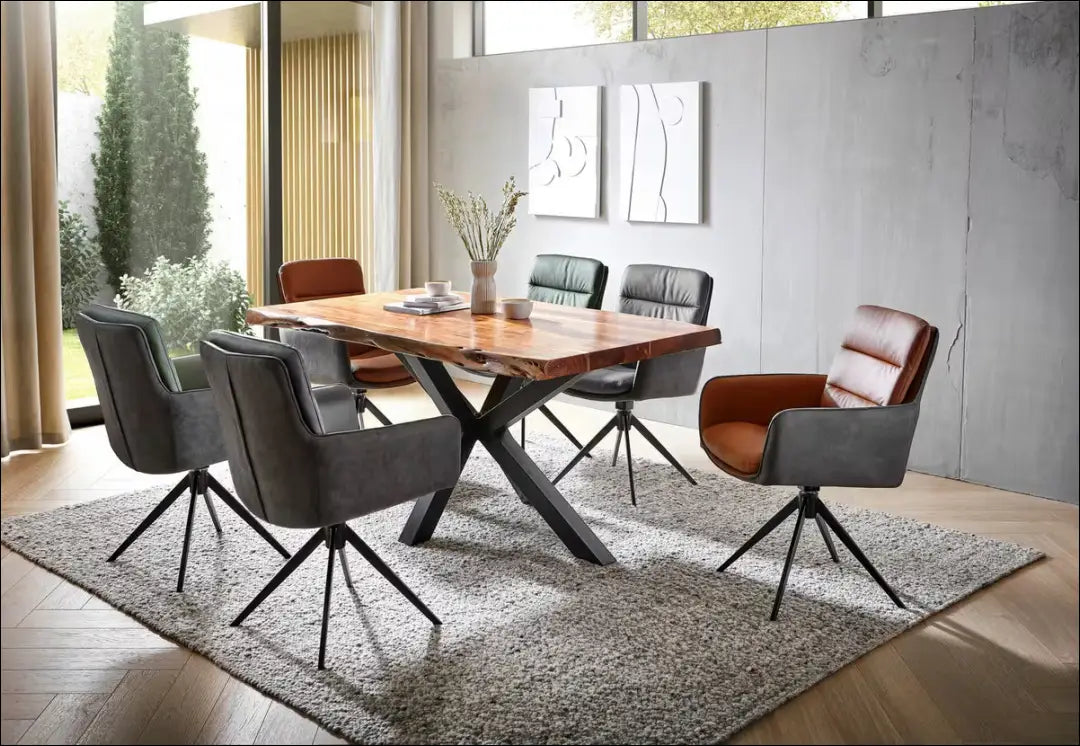 Pasukama kėdė VI1292 - €94 Save 50% 50-100, __label:Pristatymas 1-2 d.d., color-pilka, color-ruda, kedes-valgomojo €50