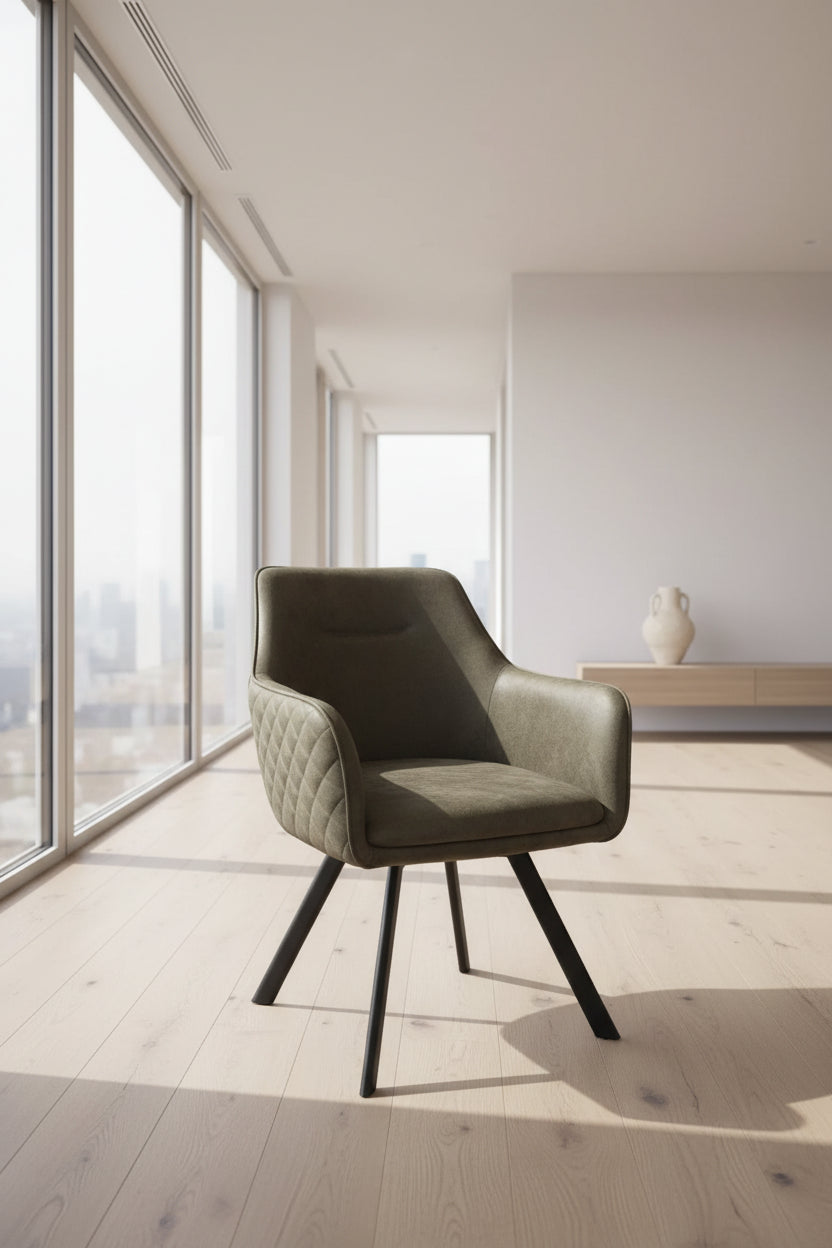 Pasukama kėdė VI1299 - €125 Save 50% 100-200, __label:Pristatymas 1-2 d.d., color-pilka, color-zalia, kedes-valgomojo