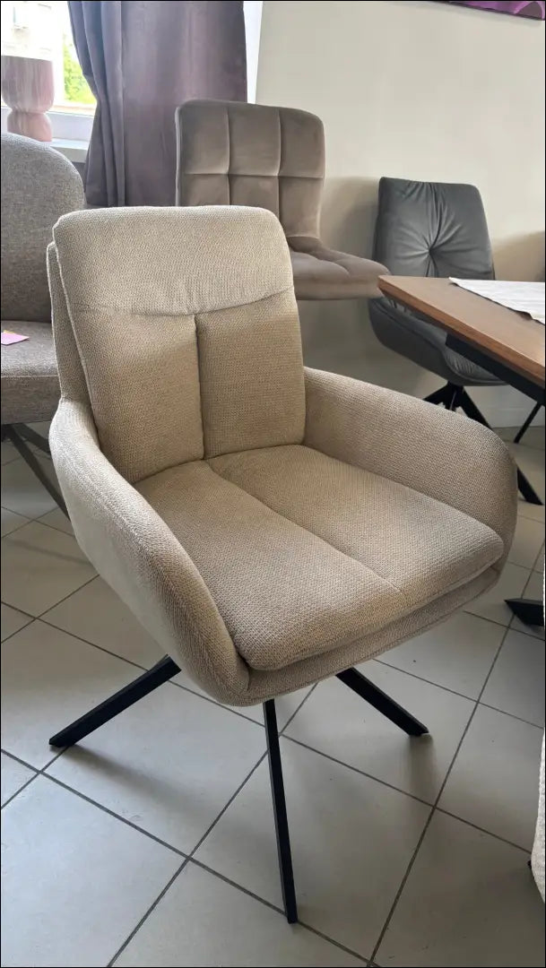 Pasukama kėdė VI1430 - €102 Save 15% 100-200, __label:Pristatymas 1-2 d.d., color-smelio, kedes-valgomojo,