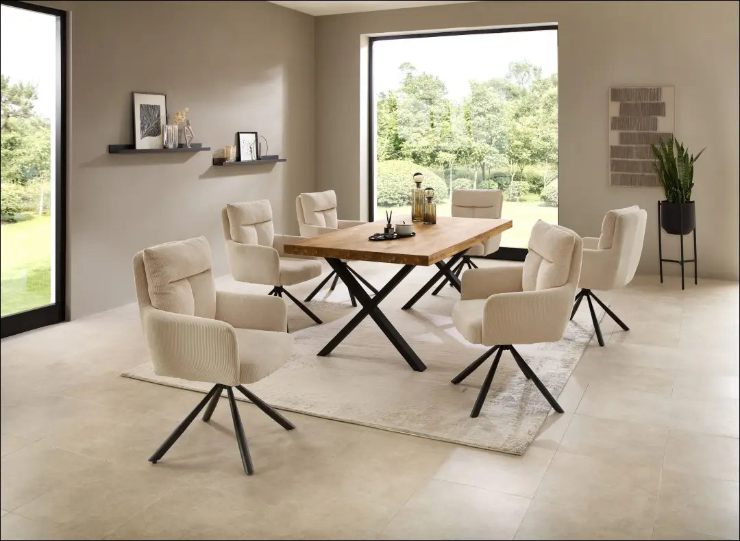 Pasukama kėdė VI1437 - €105 Save 50% 100-200, __label:Pristatymas 1-2 d.d., color-kremas, kedes-valgomojo,