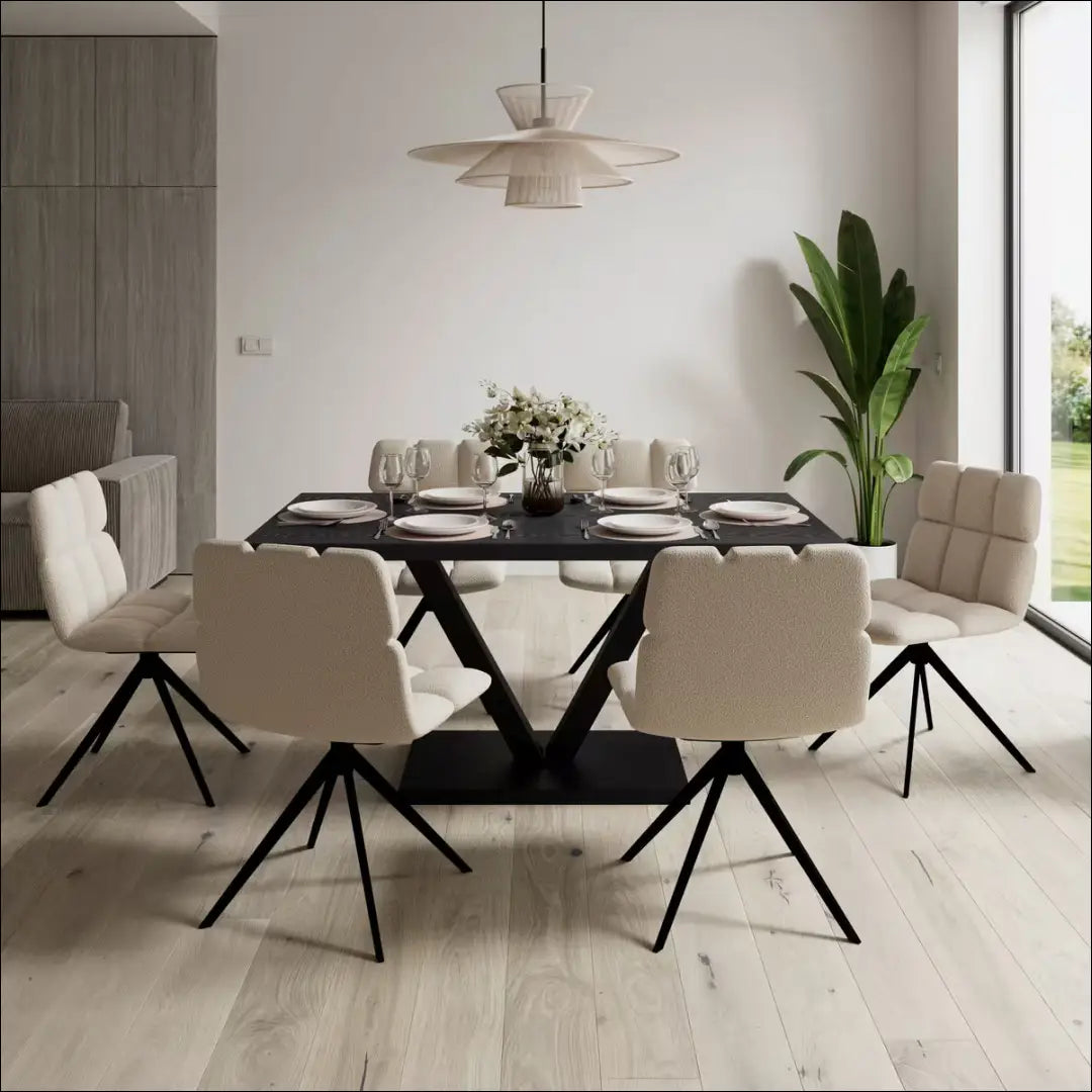 Pasukama kėdė VI1577 - €64 Save 50% 50-100, __label:Pristatymas 1-2 d.d., boucle, color-smelio, kedes-valgomojo Kėdės