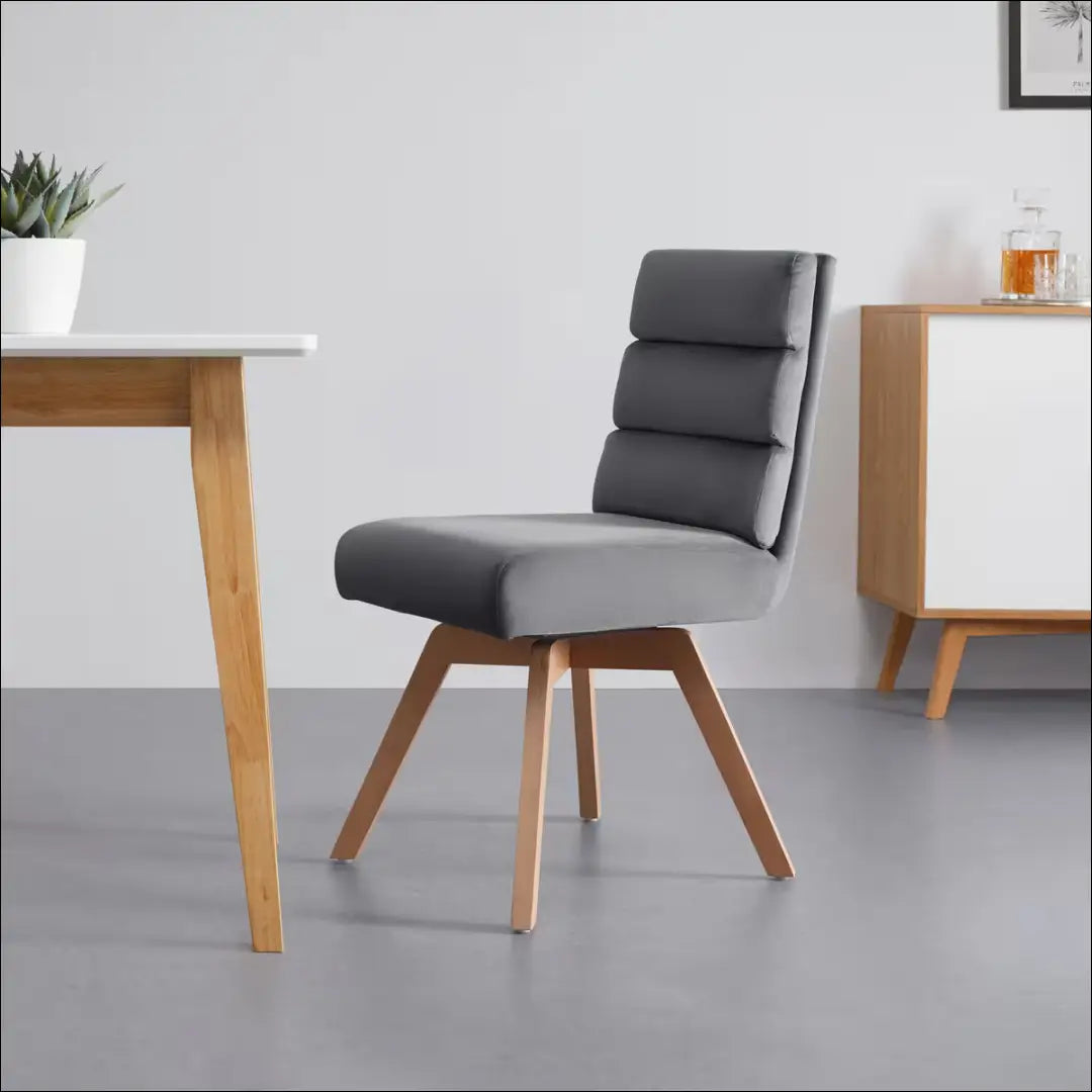 Pasukama kėdė VI1656 - €49 Save 50% 25-50, __label:Pristatymas 1-2 d.d., color-pilka, kedes-valgomojo, material-aksomas