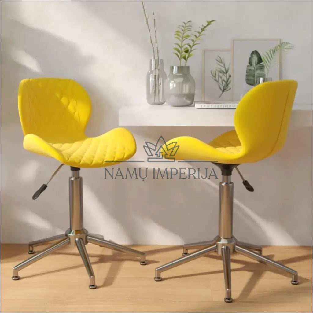 Pasukama kėdė VI560 - €50 Save 55% 50-100, color-geltona, kedes-valgomojo, material-aksomas, material-poliesteris