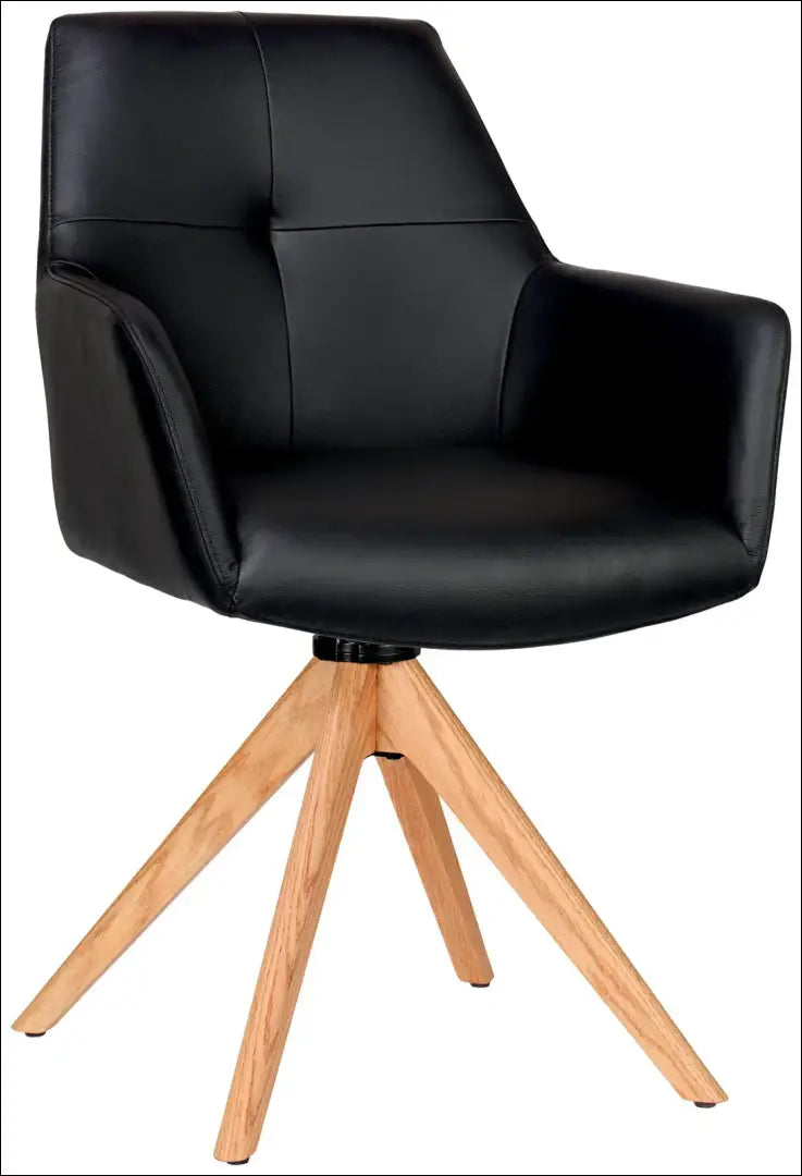Pasukama odinė kėdė VI1252 - €243 Save 50% __label:Pristatymas 1-2 d.d., color-juoda, color-ruda, kedes-valgomojo,