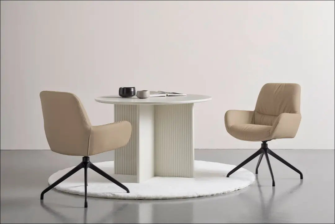 Pasukama odinė kėdė VI1325 - €150 Save 50% 100-200, __label:Pristatymas 1-2 d.d., color-smelio, kedes-valgomojo,