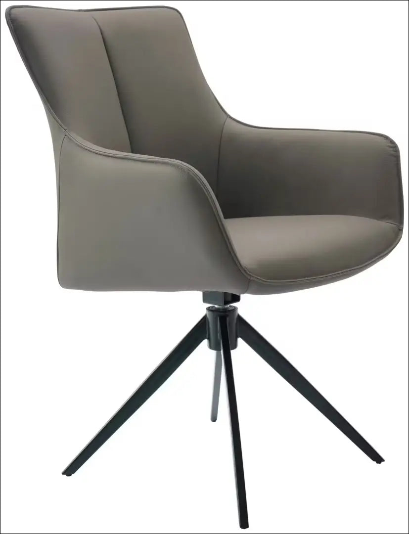Pasukama odinė kėdė VI1345 - €170 Save 50% 100-200, __label:Pristatymas 1-2 d.d., color-pilka, kedes-valgomojo,