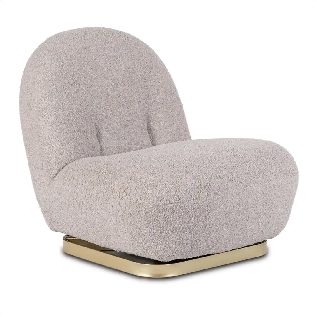 Pasukama poilsio kėdė pilka boucle TE2466 - €207 Save 15% __label:Pristatymas 5-14 d.d., Newelite Naujausi produktai