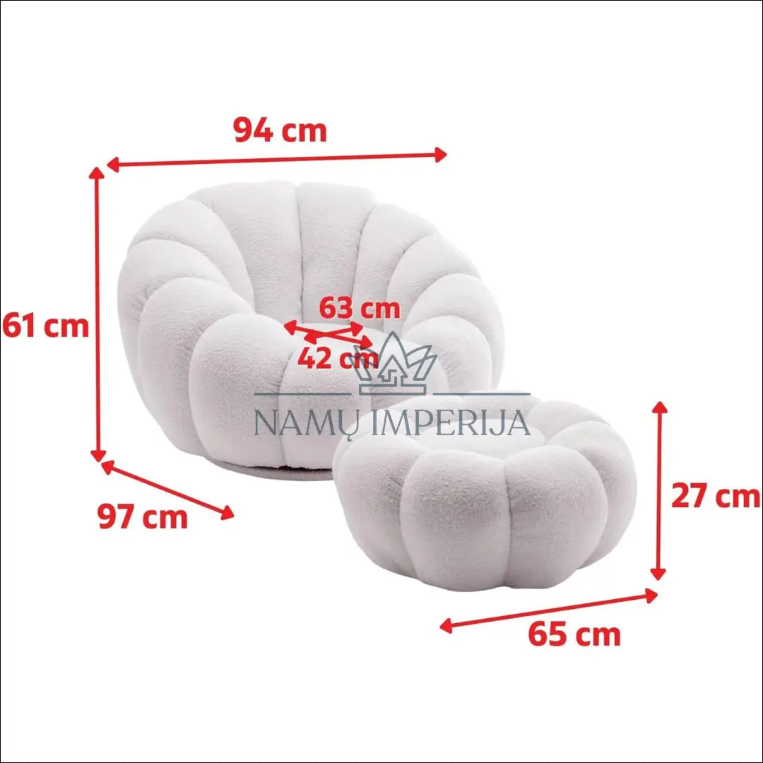 Pasukamas fotelis su pufu MI734 - €315 Save 50% __label:Pristatymas 1-2 d.d., color-zalia, foteliai,