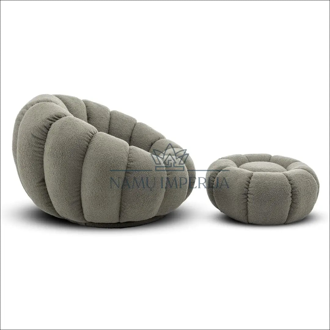 Pasukamas fotelis su pufu MI734 - €315 Save 50% __label:Pristatymas 1-2 d.d., color-zalia, foteliai,