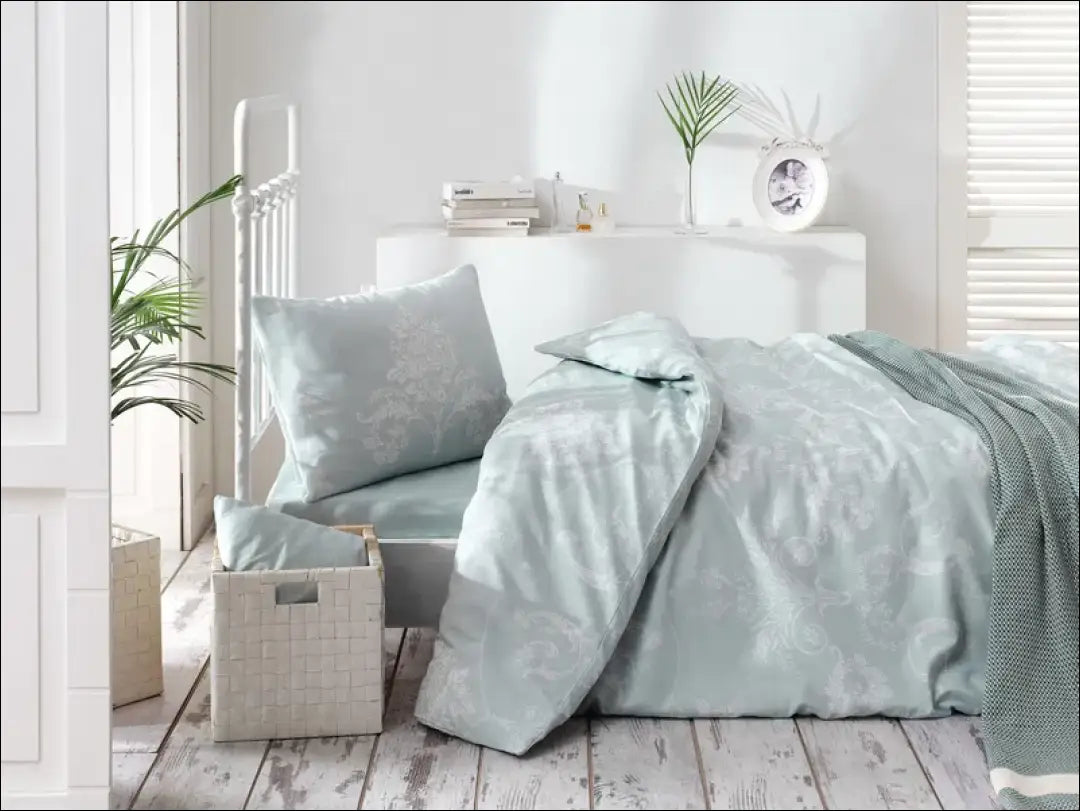 Patalynės komplektas (2 dalys) DI11224 - €16 Save 60% __label:Pristatymas 1-2 d.d., color-balta, color-turkis,