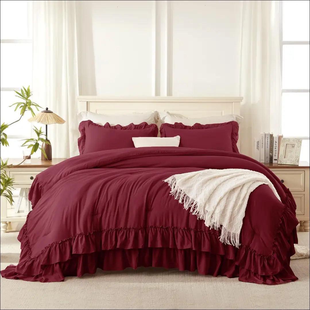 Patalynės komplektas (2 dalys) DI11768 - €12 Save 60% __label:Pristatymas 1-2 d.d., color-raudona, material-medvilne,
