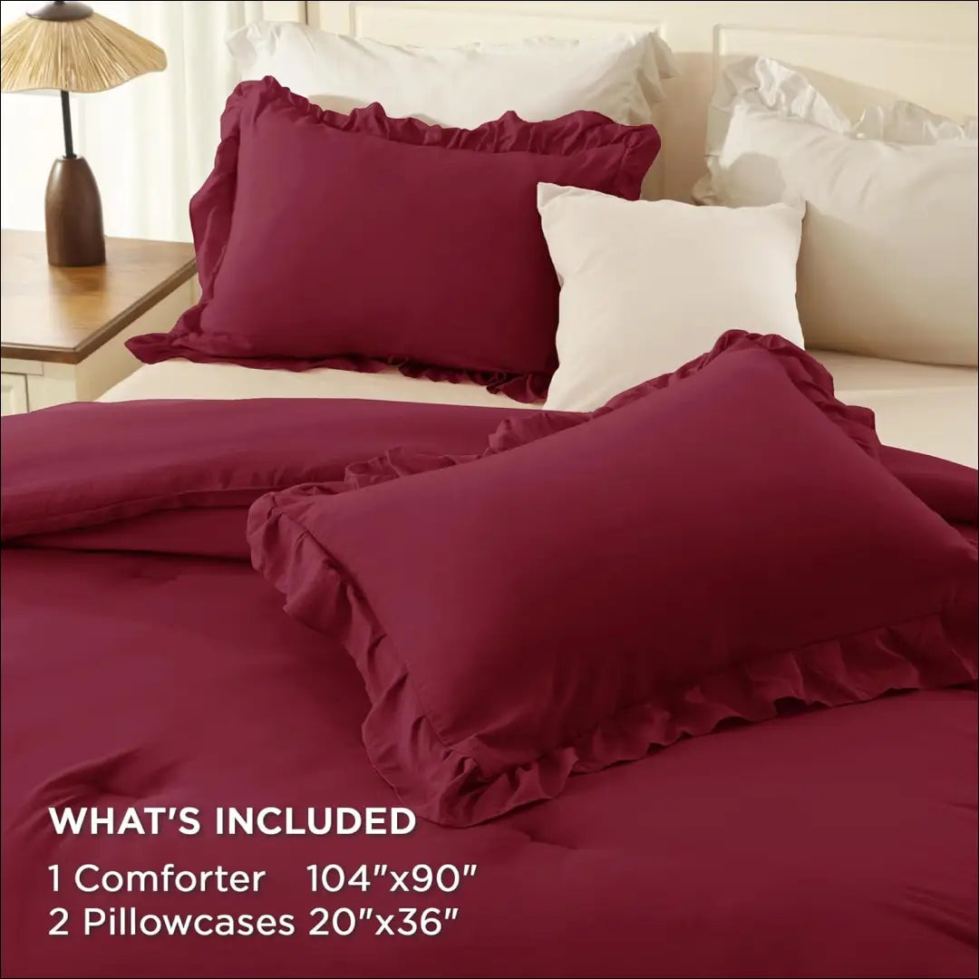 Patalynės komplektas (2 dalys) DI11768 - €12 Save 60% __label:Pristatymas 1-2 d.d., color-raudona, material-medvilne,