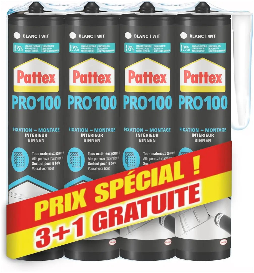 „Pattex PL100“ didelių talpų tvirtinimo klijai (4vnt) SP275 - €12 Save 50% __label:Pristatymas 1-2 d.d., kita, under-25