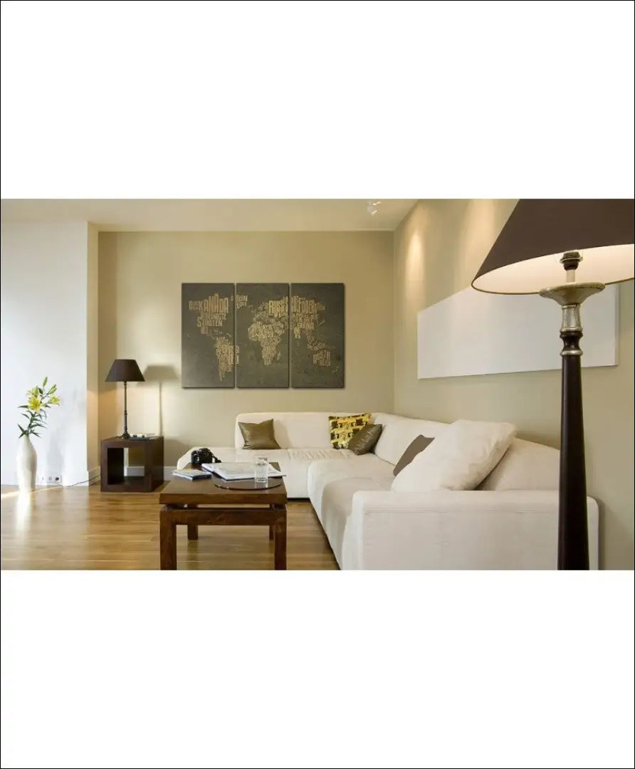 Paveikslas (3 dalys) DI10748 - €49 Save 50% 25-50, __label:Pristatymas 1-2 d.d., color-ruda, color-smelio, interjeras