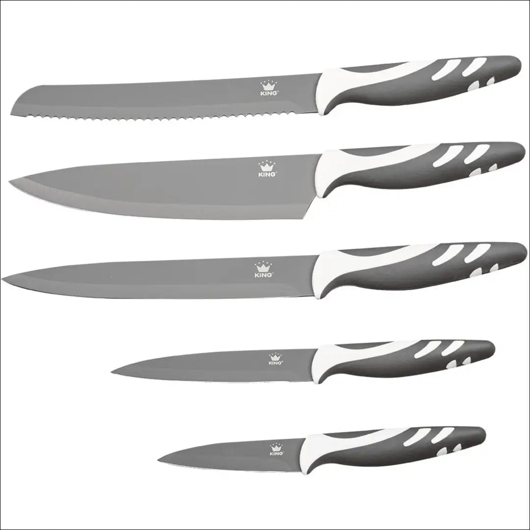 Peilių rinkinys KING 5vnt DA0136 - €13 Save 50% __label:Pristatymas 1-2 d.d., under-25, virtuves, virtuves-reikmenys