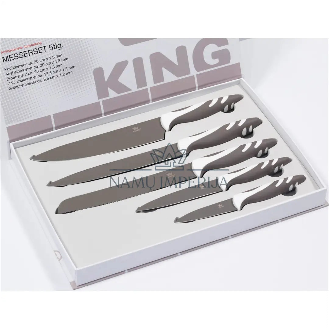 Peilių rinkinys KING 5vnt DA0136 - €13 Save 50% __label:Pristatymas 1-2 d.d., under-25, virtuves, virtuves-reikmenys