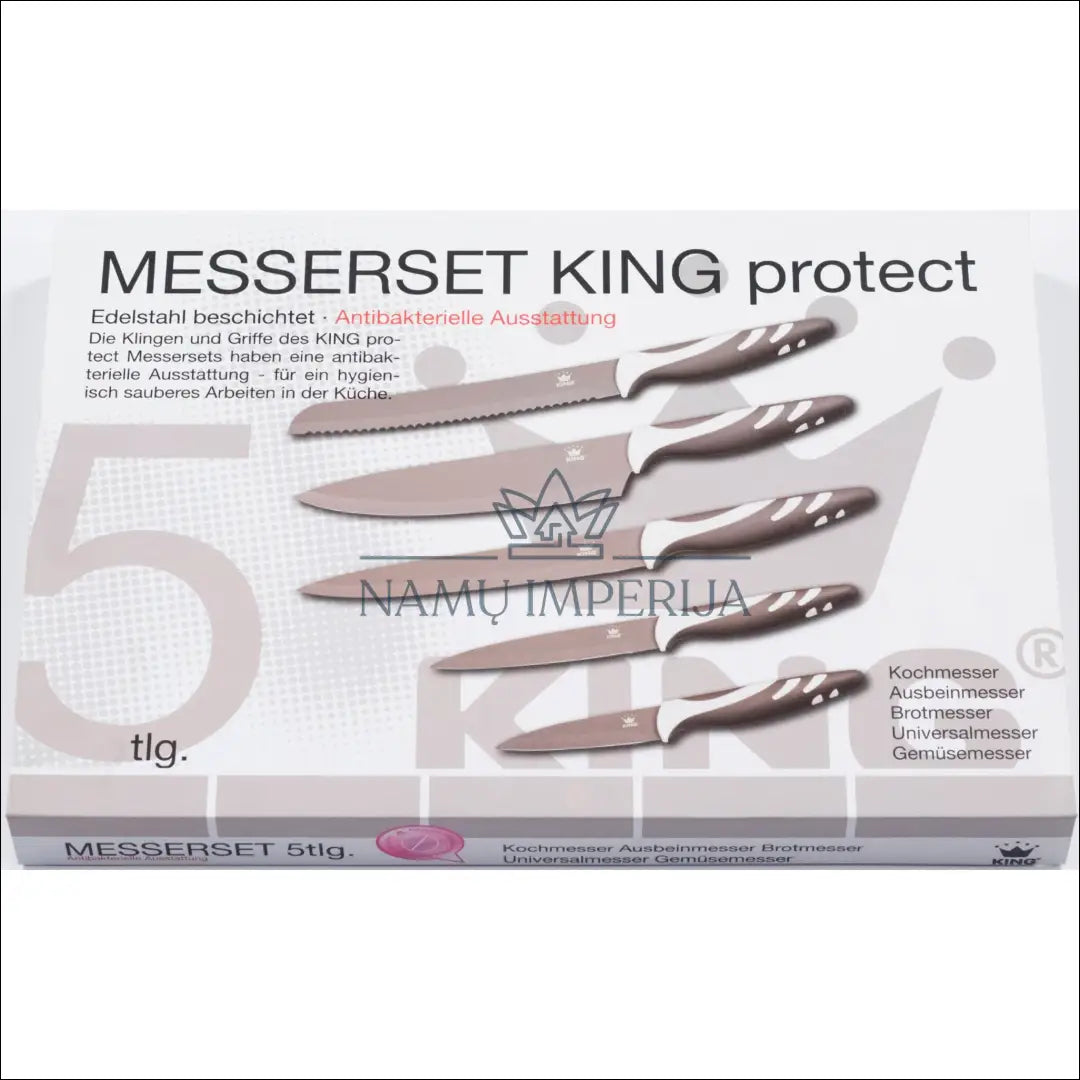 Peilių rinkinys KING 5vnt DA0136 - €13 Save 50% __label:Pristatymas 1-2 d.d., virtuves, virtuves-reikmenys Iki €25