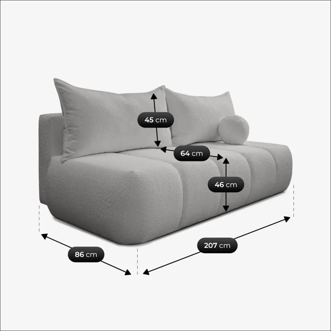 Pilka sofa-lova TE2485 - €708.69 Save 15% __label:Pristatymas 5-14 d.d., Newelite Naujausi produktai | Namų imperija