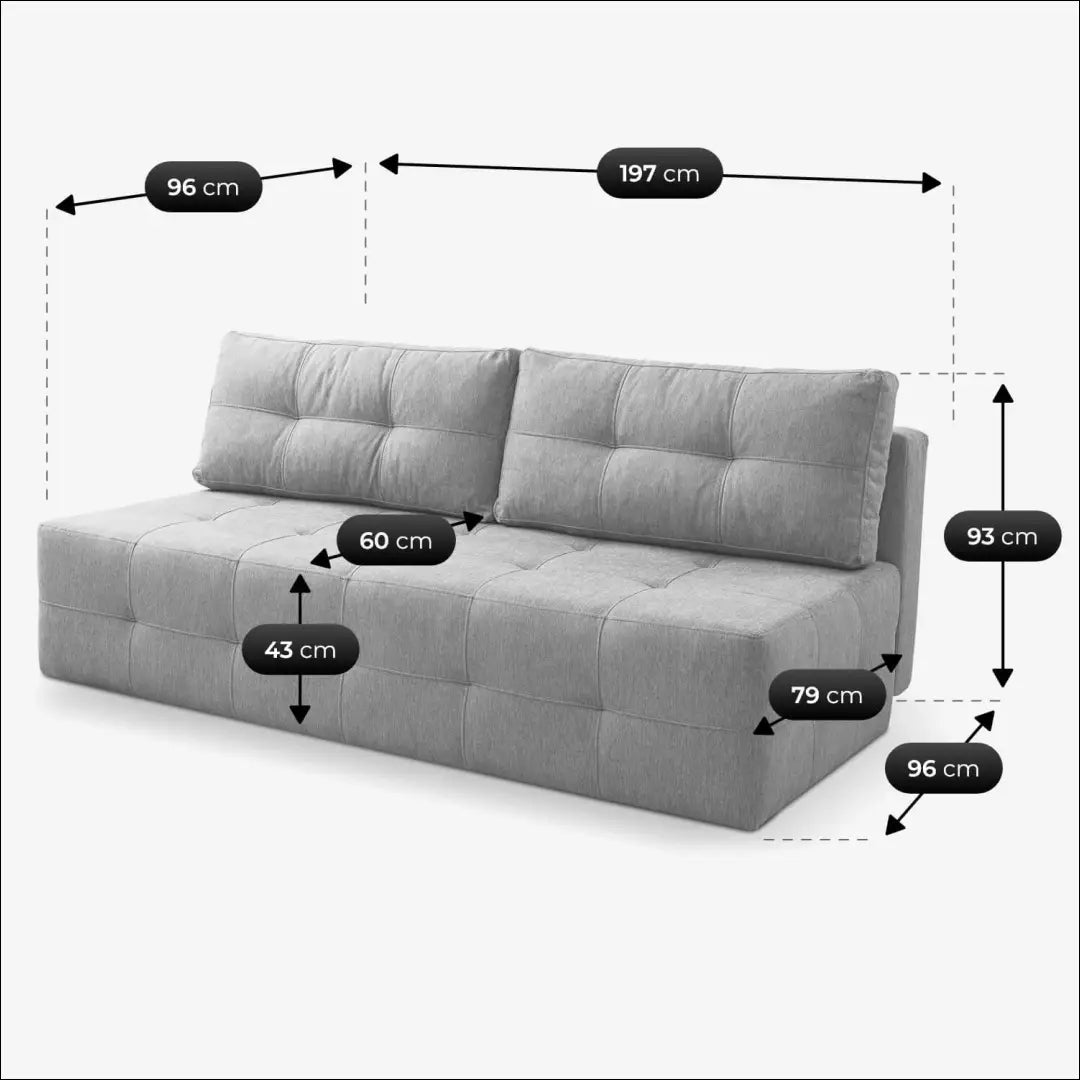 Pilka sofa-lova TE2497 - €639.56 Save 15% __label:Pristatymas 5-14 d.d., Newelite Naujausi produktai | Namų imperija