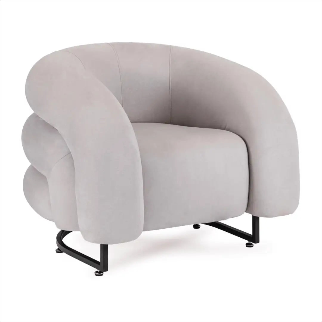 Pilkas aksominis poilsio fotelis TE2540 - €289.01 Save 15% __label:Pristatymas 5-14 d.d., Newelite Naujausi produktai
