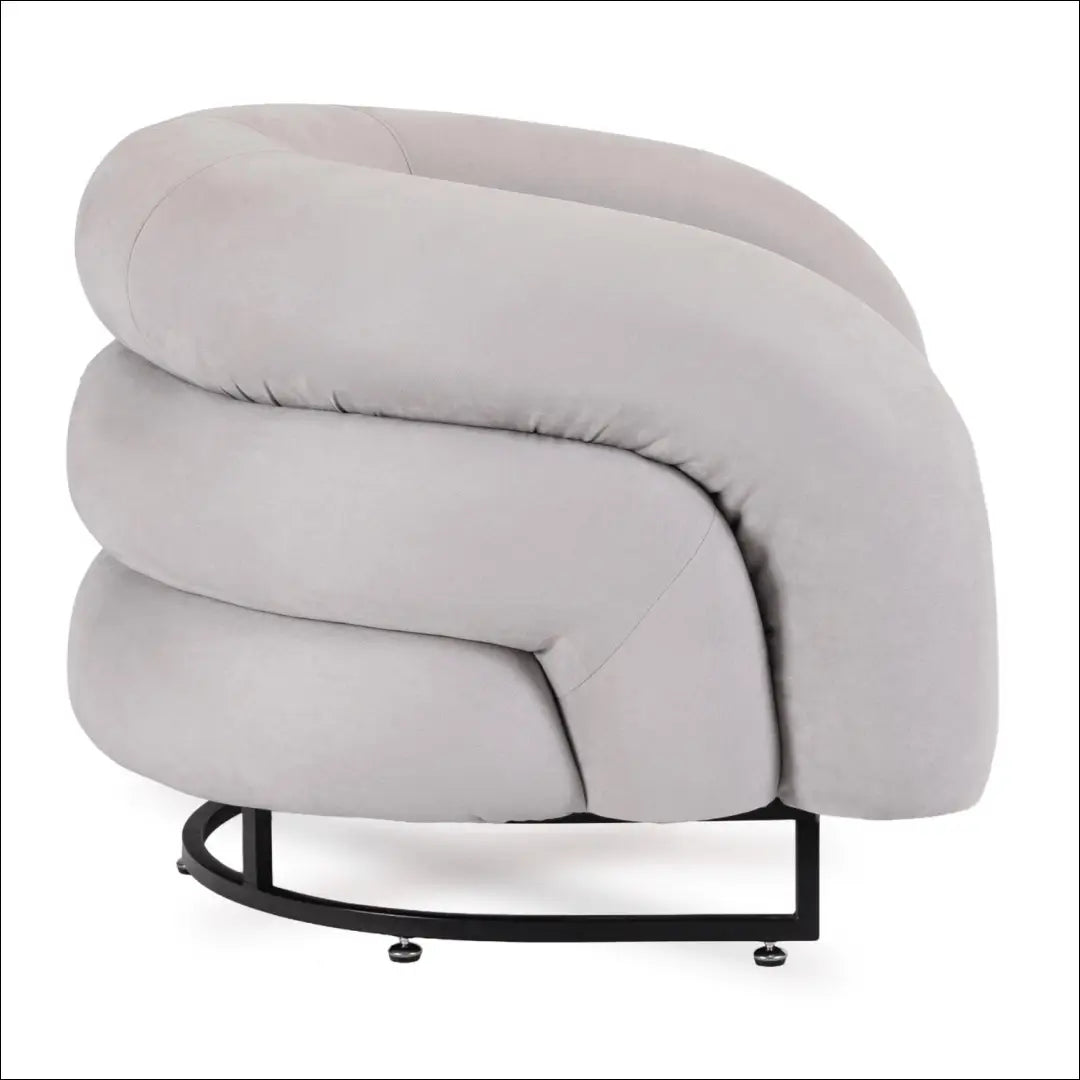 Pilkas aksominis poilsio fotelis TE2540 - €289.01 Save 15% __label:Pristatymas 5-14 d.d., Newelite Naujausi produktai