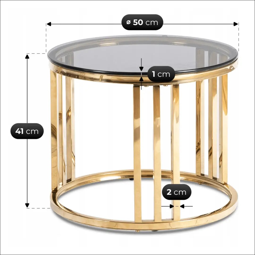 Pilko/aukso kavos staliukų komplektas TE2523 - €164 Save 15% __label:Pristatymas 5-14 d.d., Newelite Naujausi produktai