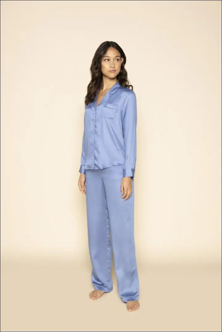 Pižamos kelnės ’Le Nap’ DI7608 - €28 Save 65% 25-50, __label:Pristatymas 1-2 d.d., color-melyna, material-viskoze,