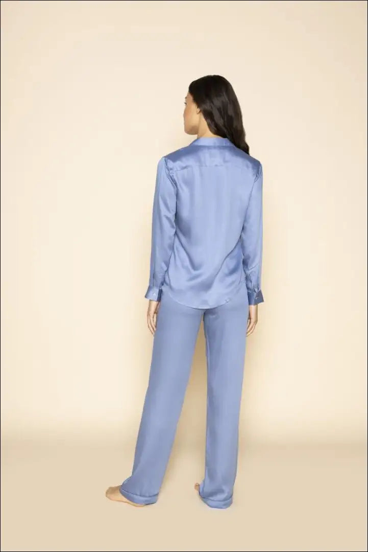 Pižamos marškiniai ’Le Nap’ DI7622 - €31 Save 65% 25-50, __label:Pristatymas 1-2 d.d., color-melyna, material-viskoze,