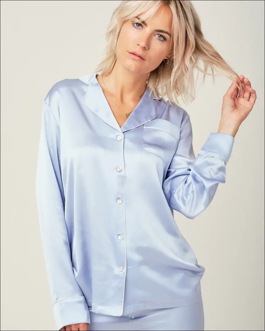 Pižamos marškiniai “Radice” DI7610 - €79 Save 65% 50-100, __label:Pristatymas 1-2 d.d., color-melyna, material-satinas,