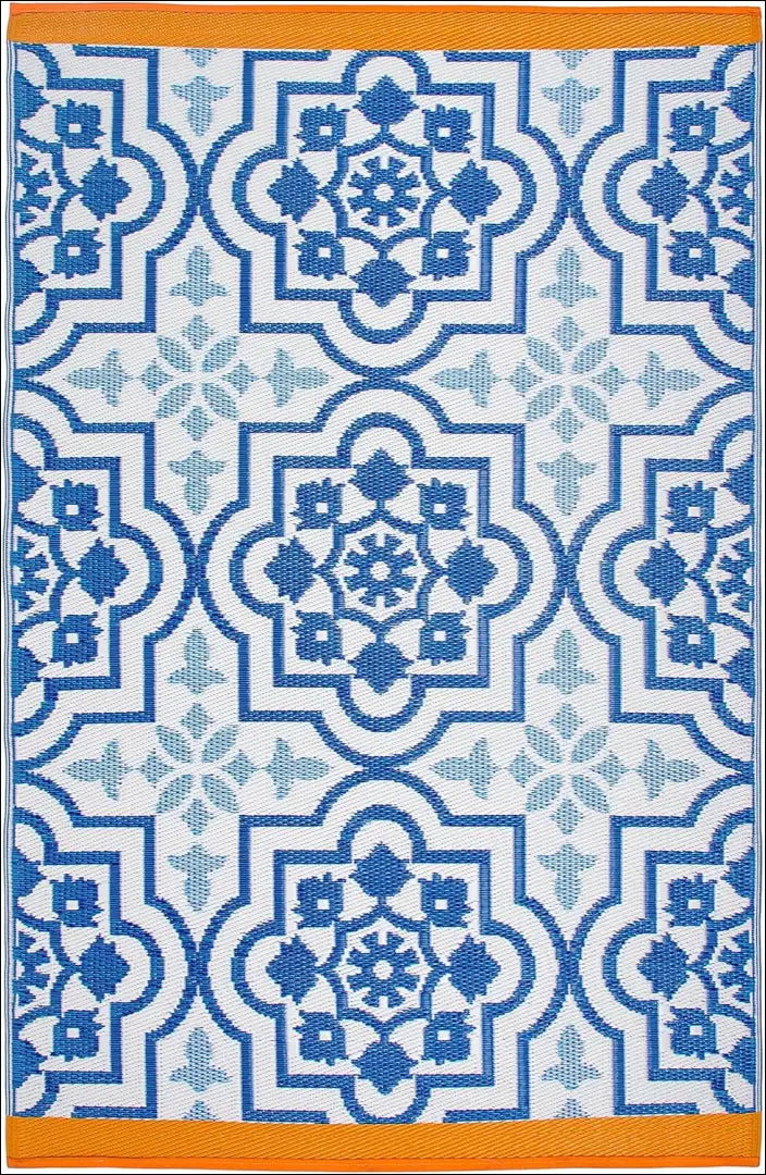 Plastikinis lauko kilimas RU1038 - €75 Save 50% 50-100, __label:Pristatymas 1-2 d.d., color-balta, color-melyna,