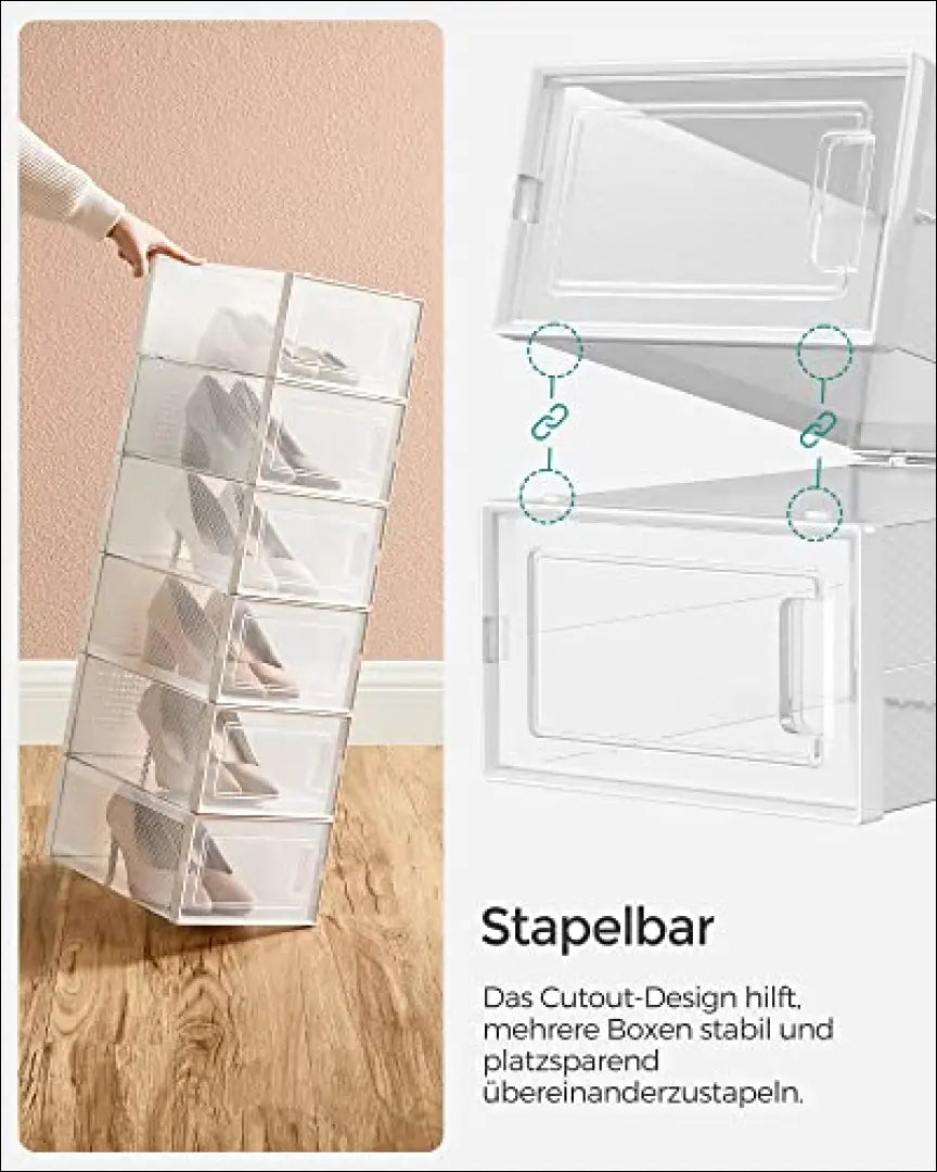Plastikinių batų dėžučių komplektas/spintelė 18 vnt SM858 - €97 Save 40% 50-100, __label:Pristatymas 5-14 d.d.,