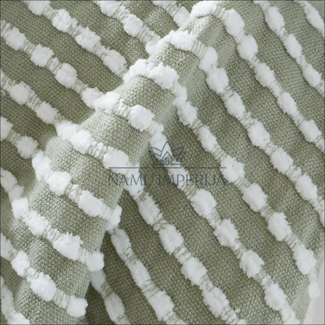 Pledas (125x150cm) DI9152 - €14 Save 50% __label:Pristatymas 1-2 d.d., color-balta, color-zalia, material-akrilas,