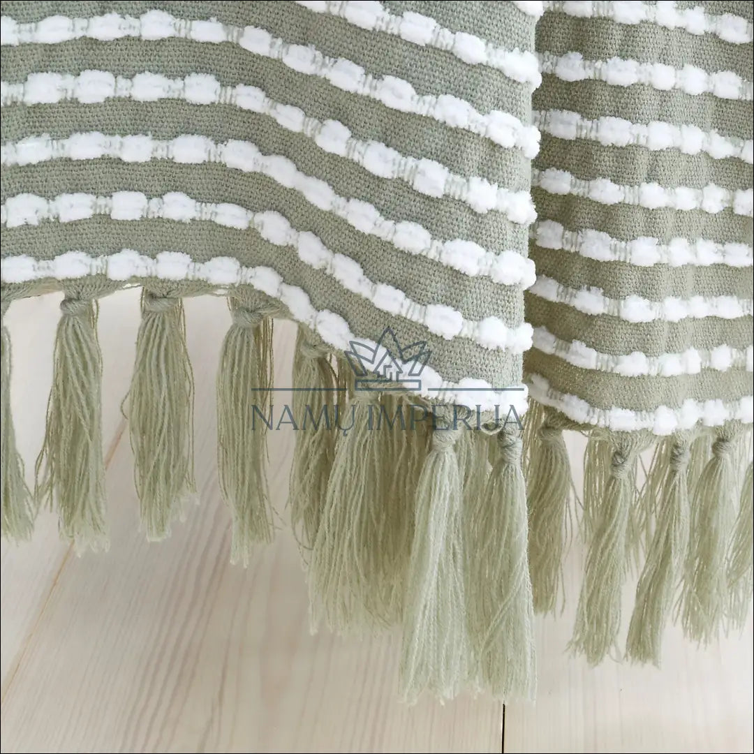 Pledas (125x150cm) DI9152 - €14 Save 50% __label:Pristatymas 1-2 d.d., color-balta, color-zalia, material-akrilas,
