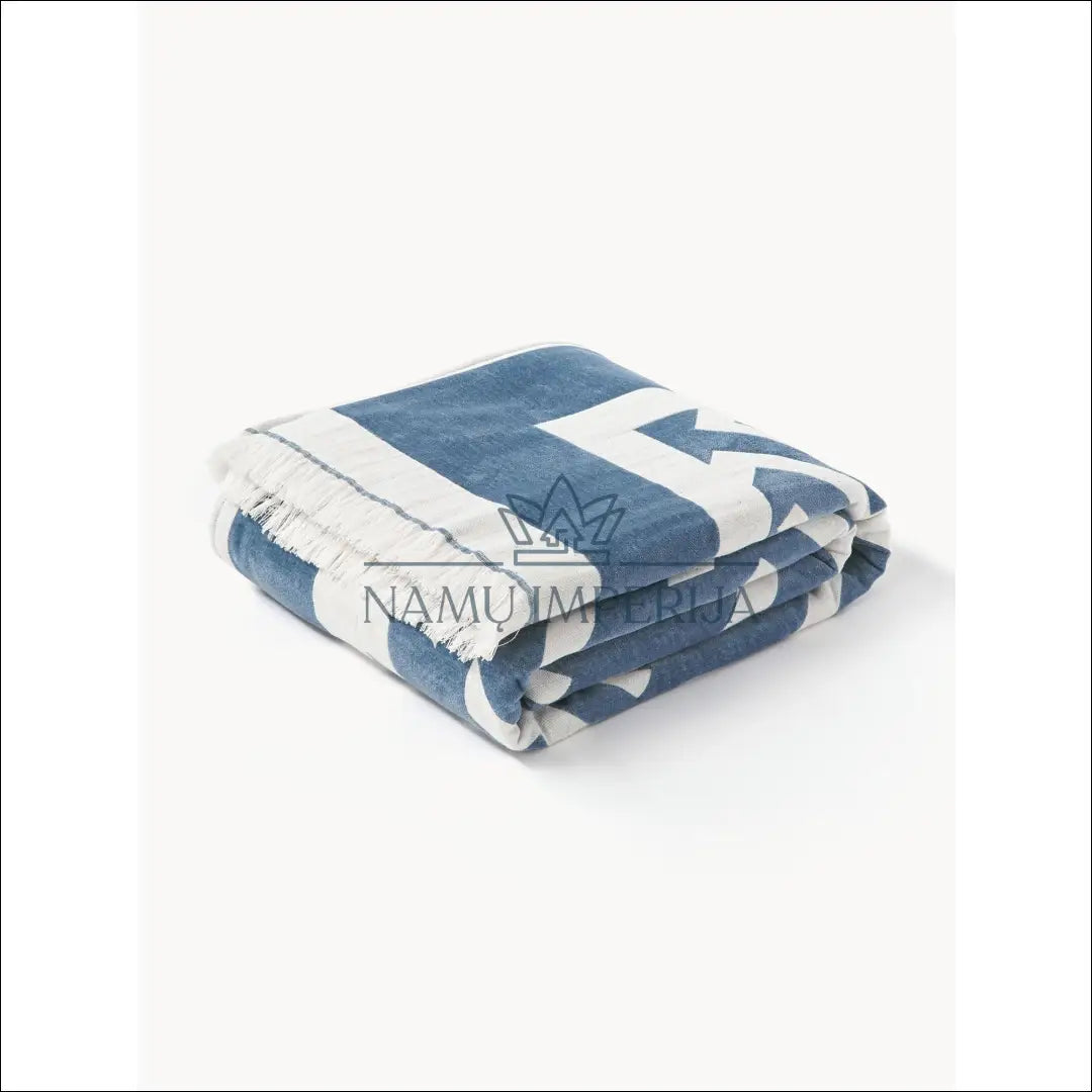 Pledas (130x170cm) DI4945 €21 Save 70% __label:Pristatymas 1 2 d.d., color kremas, melyna, material medvilne,