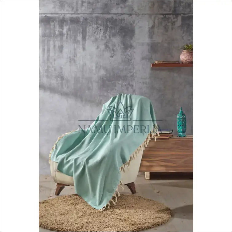 Pledas (130x170cm) DI5000 - €9 Save 70% __label:Pristatymas 1-2 d.d., color-smelio, color-turkis, material-medvilne,