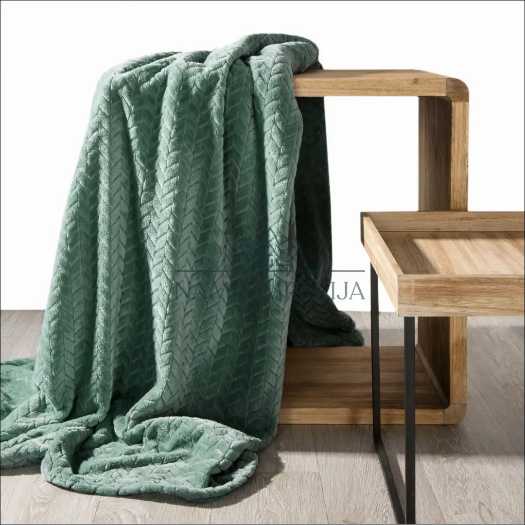 Pledas (70x160cm) DI10117 - €18 Save 70% __label:Pristatymas 1-2 d.d., color-turkis, material-poliesteris, pledai,