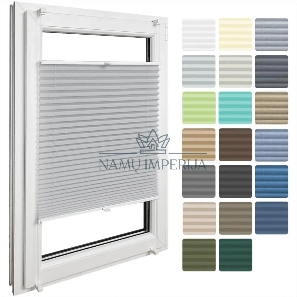 Plisuota žaliuzė DI10238 - €20 Save 50% __label:Pristatymas 1-2 d.d., color-pilka, material-plastikas,