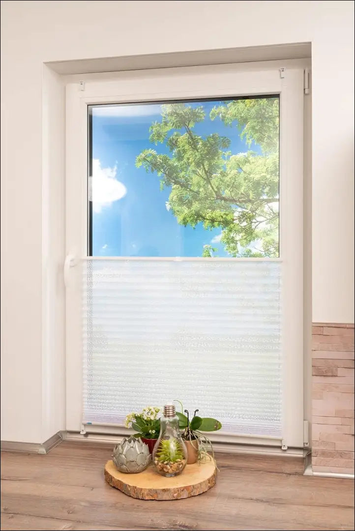 Plisuota žaliuzė DI10975 - €17 Save 50% __label:Pristatymas 1-2 d.d., color-balta, material-poliesteris, tekstile,